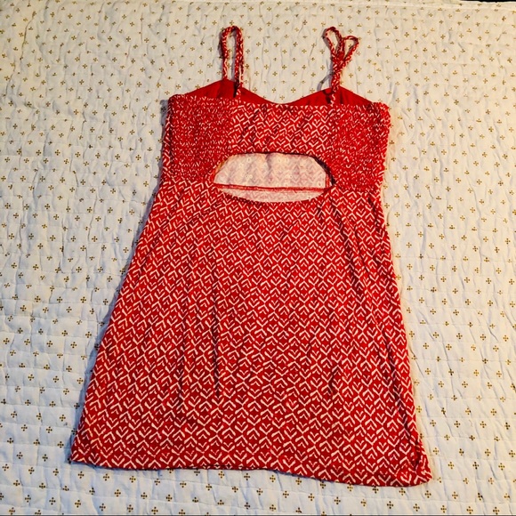 FREE PEOPLE Red and White Sweetheart Bodycon dress - Picture 3 of 7